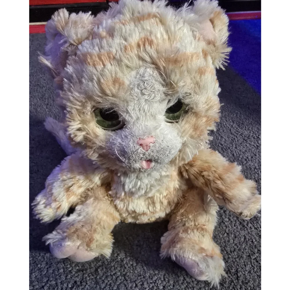 FurReal Hasbro Cuddlin Cara Cat Plush Kitten 2017 No bottle